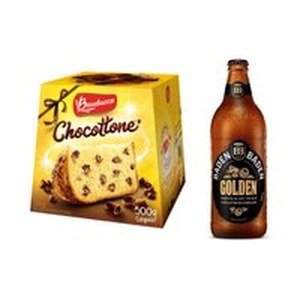 Kit Chocottone Bauducco 500g + Cerveja Baden Ale Golden 600 ml