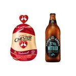Kit Chester congelado PerdigÃ£o 3,5Kg + Cerveja Baden Witbier 600 ml