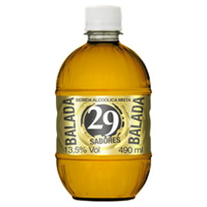 Bebida Mista AlcoÃ³lica Balada 29 Sabores Garrafa 490ml