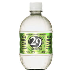 Bebida Mista AlcoÃ³lica LimÃ£o 29 Sabores Garrafa 490ml