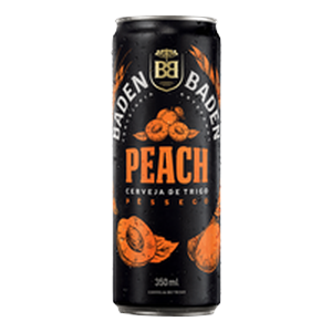 Cerveja de Trigo Peach Baden Baden Lata 350ml