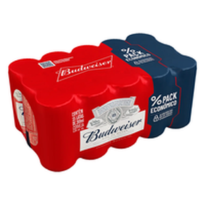 Pack Cerveja Budweiser Lata Com/15 269ml