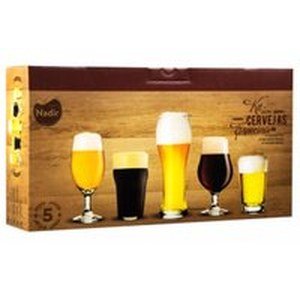 Conjunto com 5 Copos para Cervejas Especiais