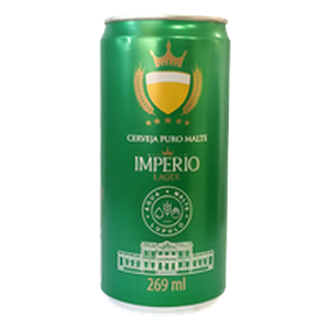 Cerveja Lager Puro Malte ImpÃ©rio Lata 269ml