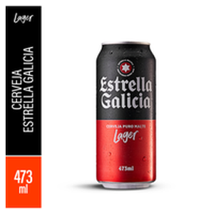 Cerveja Lager Puro Malte Estrella Galicia Lata 473ml