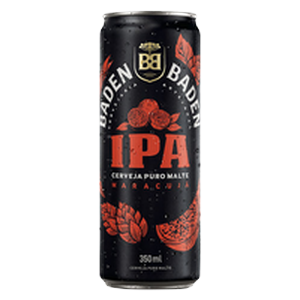 Cerveja IPA Puro Malte MaracujÃ¡ Baden Baden Lata 350ml