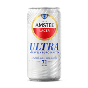 Cerveja Lager Puro Malte sem GlÃºten Amstel Ultra Lata 269ml