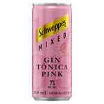 Gin TÃ´nica Pink Amora Schweppes Mixed Lata 269ml