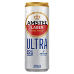 Cerveja Lager Puro Malte Sem Glten Amstel Ultra Lata 350ml
