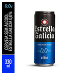 Cerveja Zero Ãlcool Estrella Galicia Lata 330ml