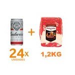 Kit 24 Cervejas BUDWEISER lata 269ml + Entrecote FilÃ© Costela Bovino Maturatta Friboi 1,3kg