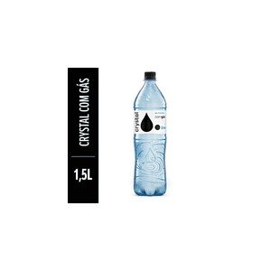 Ãgua Mineral Crystal com GÃ¡s 1,5 Litros