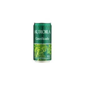 Suco Aurora Gaseificado Integral Uva Branco Lata 269ml